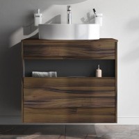 Тумба с раковиной AM.PM Func 80 дуб крафт, со столешницей, раковина M8FWCC20561WG