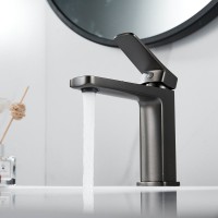 Смеситель для раковины Shevanik S9901T оружейная сталь
