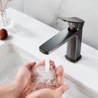 Смеситель для раковины Shevanik S9901T оружейная сталь