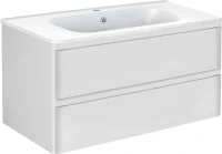 Тумба с раковиной Vincea Vico 100 белая глянцевая