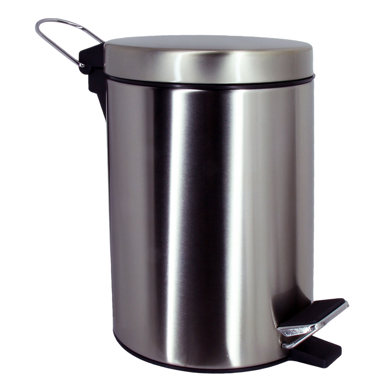 Мусорное ведро Wasserkraft Tauber 633N 3 л, никель