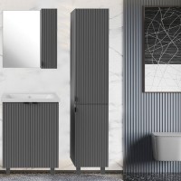 Шкаф-пенал для ванной ASB-Mebel Дора 35 серый Шкаф-пенал для ванной ASB-Mebel Дора 35 серый