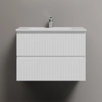 Тумба с раковиной Sancos Snob R 70 bianco, раковина CN7007