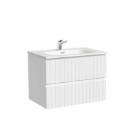 Тумба с раковиной Sancos Snob R 70 bianco, раковина CN7007