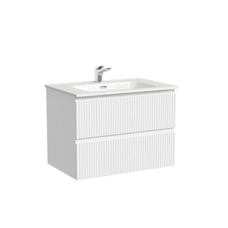 Тумба с раковиной Sancos Snob R 70 bianco, раковина CN7007