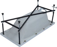 Акриловая ванна Aquanet Roma 150x70 см, встраиваемая, белая, с каркасом