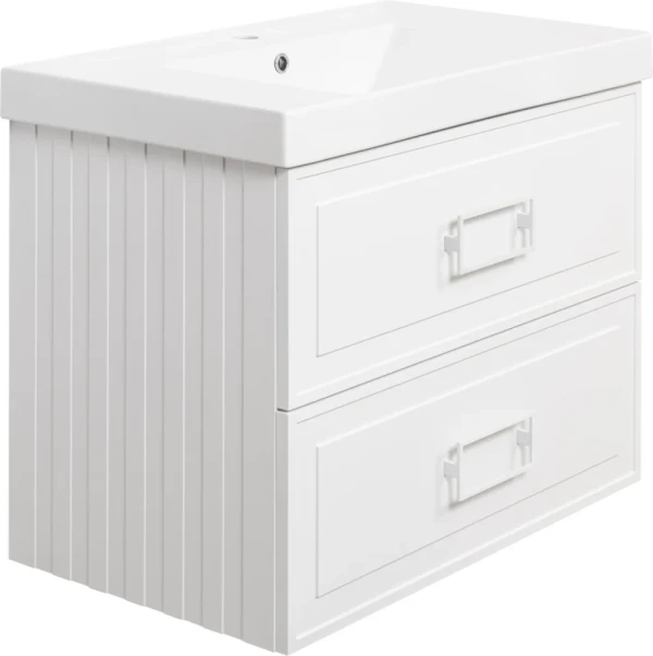 Тумба под раковину La Fenice Cubo Twin 80 белая