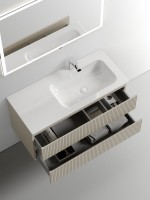 Мебель для ванной комнаты Sancos Snob T 100 см, R, beige soft