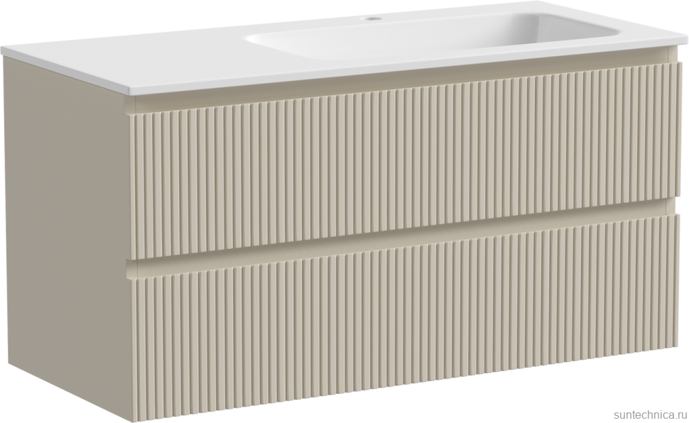 Мебель для ванной комнаты Sancos Snob T 100 см, R, beige soft