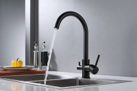 Смеситель для кухни Shevanik S128H черный