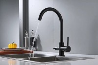 Смеситель для кухни Shevanik S128H черный