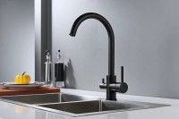 Смеситель для кухни Shevanik S128H черный