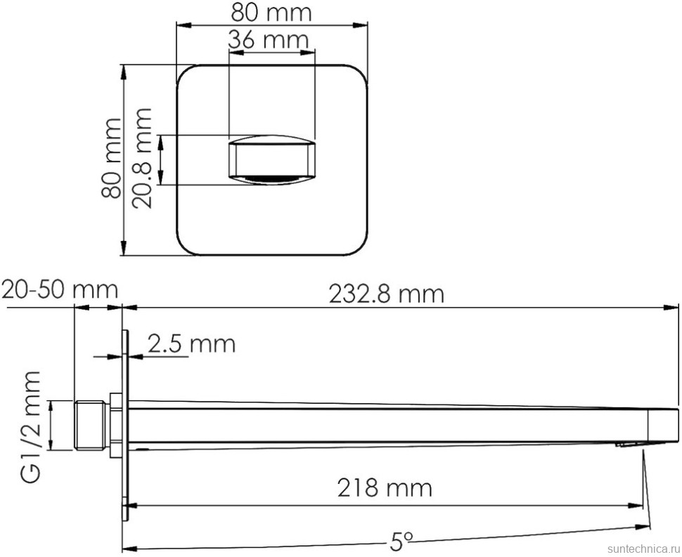 Смеситель для раковины Wasserkraft Spree A1451.274 С ВНУТРЕННЕЙ ЧАСТЬЮ, никель
