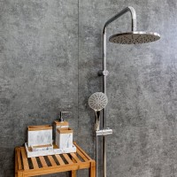 Душевой комплект Смеситель Agger Slim A2210000 + Стойка Breeze A0193500