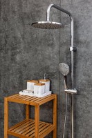 Душевой комплект Смеситель Agger Slim A2210000 + Стойка Breeze A0193500