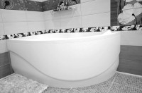 Акриловая ванна Aquanet Graciosa 00205325 L 150x90 см, угловая, левая, пристенная, белая, асимметричная, с каркасом