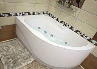 Акриловая ванна Aquanet Graciosa 00205325 L 150x90 см, угловая, левая, пристенная, белая, асимметричная, с каркасом