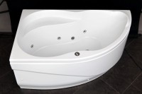 Акриловая ванна Aquanet Graciosa 00205325 L 150x90 см, угловая, левая, пристенная, белая, асимметричная, с каркасом