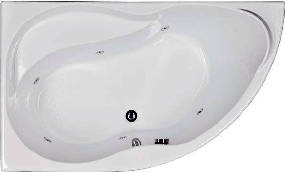 Акриловая ванна Aquanet Graciosa 00205325 L 150x90 см, угловая, левая, пристенная, белая, асимметричная, с каркасом