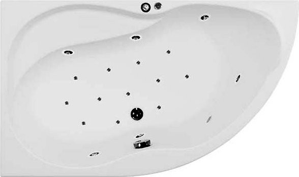 Акриловая ванна Aquanet Graciosa 00205325 L 150x90 см, угловая, левая, пристенная, белая, асимметричная, с каркасом