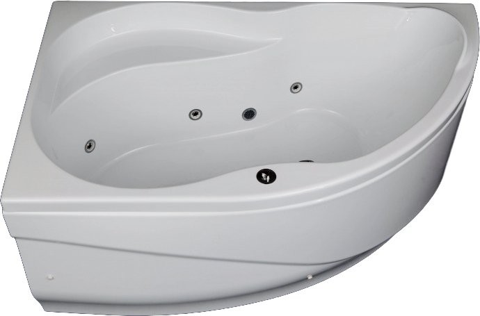 Акриловая ванна Aquanet Graciosa 00205325 L 150x90 см, угловая, левая, пристенная, белая, асимметричная, с каркасом