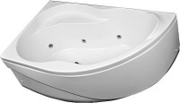 Акриловая ванна Aquanet Graciosa 00205325 L 150x90 см, угловая, левая, пристенная, белая, асимметричная, с каркасом