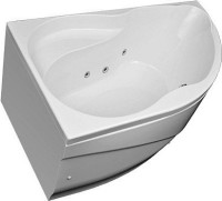 Акриловая ванна Aquanet Graciosa 00205325 L 150x90 см, угловая, левая, пристенная, белая, асимметричная, с каркасом