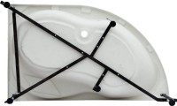 Акриловая ванна Aquanet Graciosa 00205325 L 150x90 см, угловая, левая, пристенная, белая, асимметричная, с каркасом