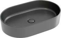 Накладная раковина Ceramicanova Element CN6048MDH темный антрацит матовая