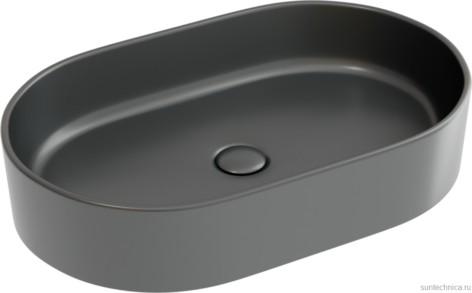 Накладная раковина Ceramicanova Element CN6048MDH темный антрацит матовая
