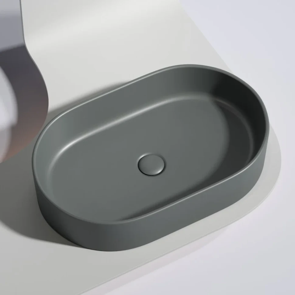 Накладная раковина Ceramicanova Element CN6048MDH темный антрацит матовая