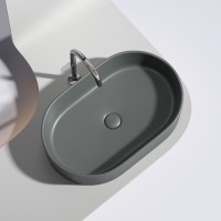 Накладная раковина Ceramicanova Element CN6048MDH темный антрацит матовая