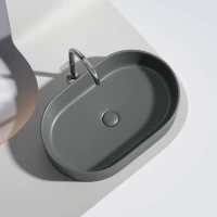 Накладная раковина Ceramicanova Element CN6048MDH темный антрацит матовая