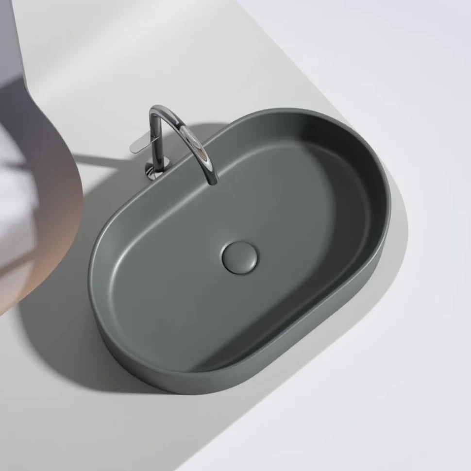 Накладная раковина Ceramicanova Element CN6048MDH темный антрацит матовая