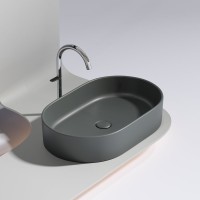 Накладная раковина Ceramicanova Element CN6048MDH темный антрацит матовая