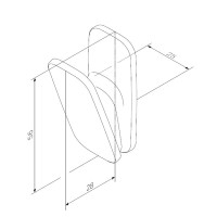 Крючок AM.PM Inspire V2.0 A50A35500 глянцевый хром, на шурупах Крючок AM.PM Inspire V2.0 A50A35500 глянцевый хром, на шурупах