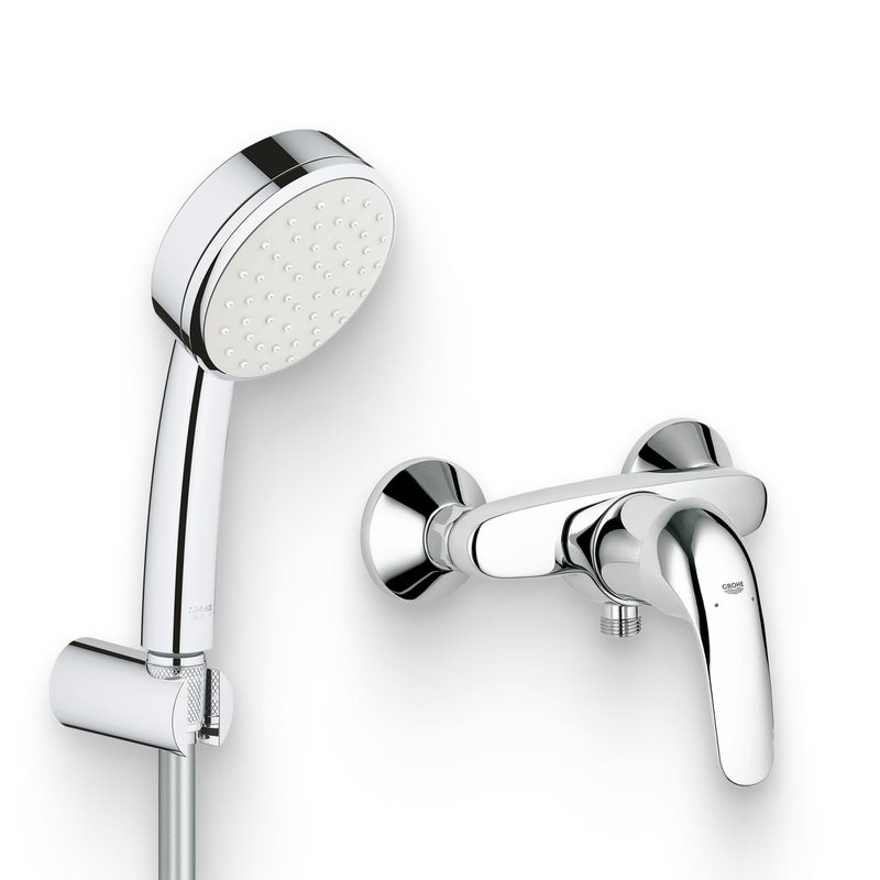 Душевой комплект Смеситель для душа Grohe Euroeco 32740000 + Гарнитур Tempesta Cosmopolitan 26084002