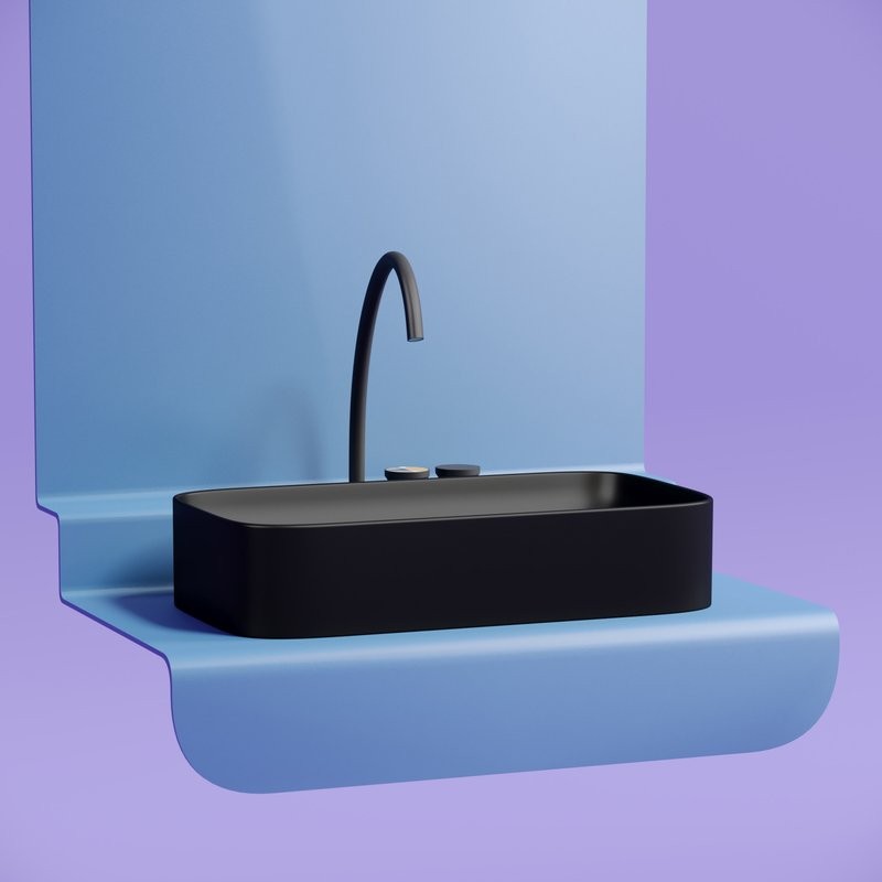 Накладная раковина Ceramicanova Element CN6054MB черная матовая