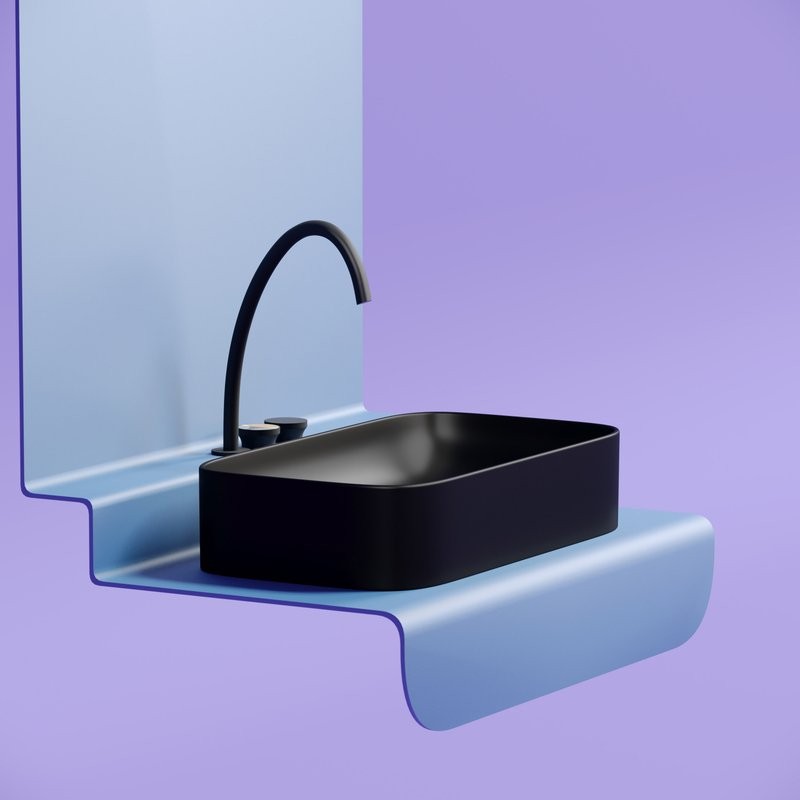 Накладная раковина Ceramicanova Element CN6054MB черная матовая