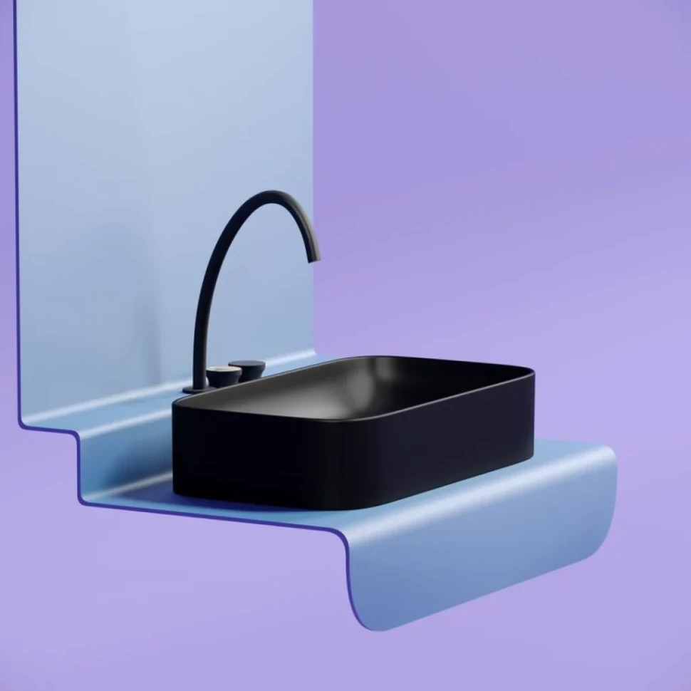 Накладная раковина Ceramicanova Element CN6054MB черная матовая