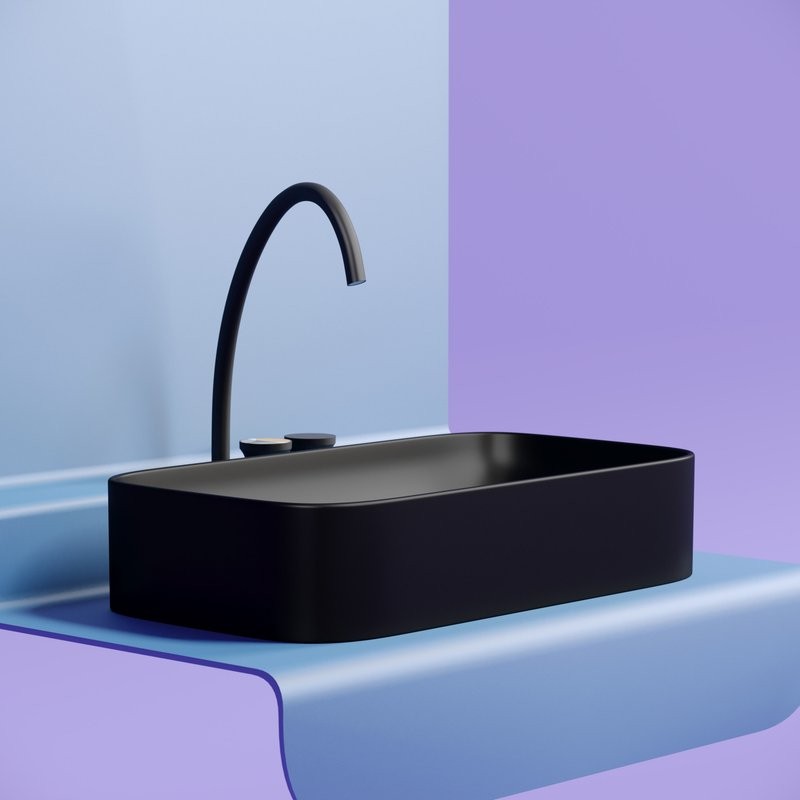 Накладная раковина Ceramicanova Element CN6054MB черная матовая