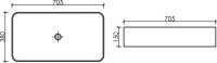 Накладная раковина Ceramicanova Element CN6054MB черная матовая