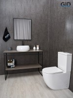 Накладная раковина GID Esfera N9140 40 глянцевая белая, круглая, фаянс