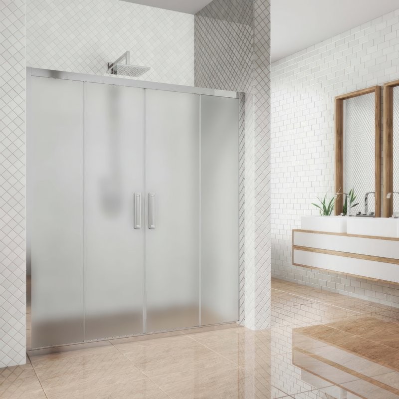 Душевая дверь в нишу Kubele DE019 D4-MAT-CH 220 см, профиль хром