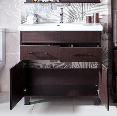 Тумба с раковиной Бриклаер Чили 90 венге С