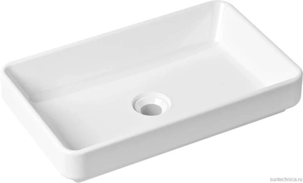 Комплект Накладная раковина Lavinia Boho Bathroom Sink Slim 33311004 + Донный клапан Wellsee Drainage System 182138000 матовый белый + Сифон 182108000 белый