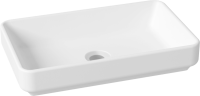 Комплект Накладная раковина Lavinia Boho Bathroom Sink Slim 33311004 + Донный клапан Wellsee Drainage System 182138000 матовый белый + Сифон 182108000 белый