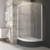 Душевой уголок Ravak Blix BLCP4-90 Sabina Grape, профиль белый