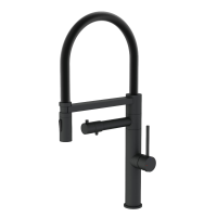 Смеситель для кухни Wonzon & Woghand WW-88458007-MB с гибким изливом, матовый черный