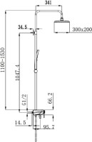 Душевая стойка Raglo R60.24 хром